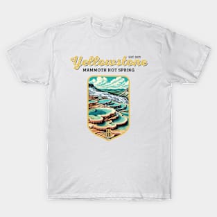 USA - NATIONAL PARK - YELLOWSTONE Mammoth Hot Springs - 6 T-Shirt